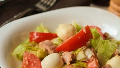 Фото - Легкий салат с тунцом и моцареллой