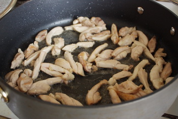 Стир-фрай из курицы с перцами
